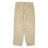 CARHARTT Mens Trousers Brown Regular Straight W36 L32