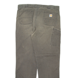 CARHARTT Mens Trousers Grey Relaxed Straight W40 L34