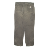 CARHARTT Mens Trousers Grey Relaxed Straight W40 L34