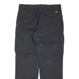 DICKIES Flex Cargo Mens Trousers Black Regular Straight W36 L32