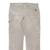 DICKIES Mens Trousers Grey Regular Straight W36 L29