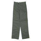 DICKIES Womens Trousers Green Regular Straight W28 L32