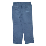DICKIES Mens Trousers Blue Regular Straight W38 L32