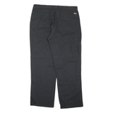 DICKIES Mens Trousers Black Regular Straight W36 L30