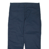 DICKIES Mens Trousers Blue Regular Straight W40 L30