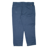 DICKIES Mens Trousers Blue Regular Tapered W42 L30