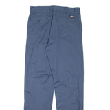 DICKIES Mens Trousers Blue Regular Straight W33 L34