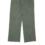 DICKIES Mens Trousers Green Regular Straight W28 L32