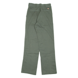 DICKIES Mens Trousers Green Regular Straight W28 L32