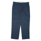 DICKIES Mens Trousers Blue Regular Straight W38 L32