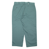 DICKIES Mens Trousers Green Regular Straight W36 L25