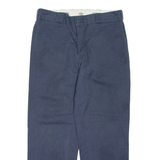 DICKIES Mens Trousers Blue Regular Straight W32 L30
