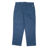 DICKIES Mens Trousers Blue Regular Straight W36 L30
