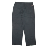 DICKIES Mens Trousers Black Regular Straight W36 L30