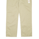DICKIES Womens Trousers Beige Regular Straight W38 L32