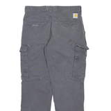 CARHARTT Cargo Mens Trousers Grey Relaxed Straight W31 L30