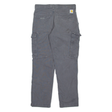 CARHARTT Cargo Mens Trousers Grey Relaxed Straight W31 L30