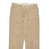 NAUTICA Womens Corduroy Trousers Brown Regular Straight W34 L32