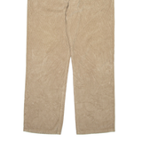 NAUTICA Womens Corduroy Trousers Brown Regular Straight W34 L32