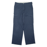 DICKIES Mens Trousers Blue Regular Straight W36 L34
