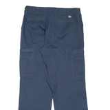 DICKIES Mens Trousers Blue Regular Straight W36 L34