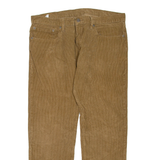 LEVI'S Mens Corduroy Trousers Brown Regular Straight W26 L32