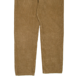 LEVI'S Mens Corduroy Trousers Brown Regular Straight W26 L32