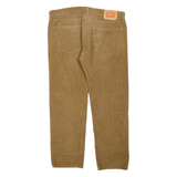 LEVI'S Mens Corduroy Trousers Brown Regular Straight W26 L32