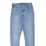 LEVI'S 501S Jeans BIG E Womens Blue Skinny Straight Stone Wash W23 L28