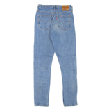 LEVI'S 501S Jeans BIG E Womens Blue Skinny Straight Stone Wash W23 L28