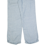 WHITE STUFF Womens Trousers Blue Regular Straight Linen W34 L30