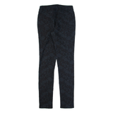 JIGSAW Floral Womens Trousers Blue Slim Skinny W28 L32