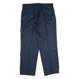 DUNLOP Chino Mens Trousers Blue Regular Straight W34 L29