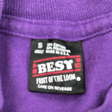 Lsu Fruit Of The Loom Single Stitch T-Shirt - Small Purple Cotton Blend