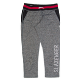 SLAZENGER 3/4 Length Womens Leggings Grey Skinny M W26 L21