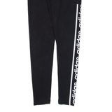ADIDAS Womens Leggings Black Skinny S W24 L28