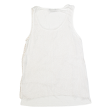 MASSIMO DUTTI Womens Printed Vest Beige Sleeveless Spotted XS