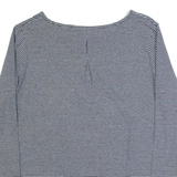TRESPASS Womens Printed Top Blue Long Sleeve Striped UK 18