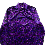 COAST Womens Printed Top Purple High Neck Long Sleeve UK 8