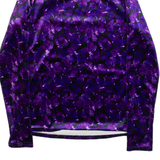 COAST Womens Printed Top Purple High Neck Long Sleeve UK 8