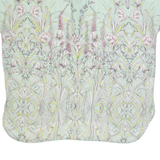 LAURA ASHLEY Womens Printed Blouse Green V-Neck Floral UK 12