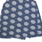 WHITE STUFF Womens Printed Vest Blue Sleeveless Floral UK 8