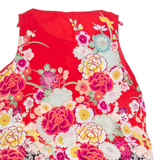 MONSOON Womens Printed Vest Red Sleeveless Viscose Floral UK 10