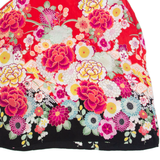 MONSOON Womens Printed Vest Red Sleeveless Viscose Floral UK 10