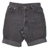 LEVI'S 550 Womens Denim Shorts Black M W28