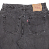 LEVI'S 550 Womens Denim Shorts Black M W28