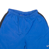 NIKE Dri Fit Mens Sports Shorts Blue Relaxed S W24
