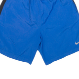 NIKE Dri Fit Mens Sports Shorts Blue Relaxed S W24