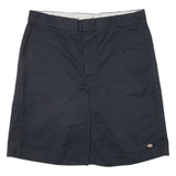 DICKIES Mens Workwear Shorts Black Loose 2XL W42