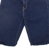 ADIDAS Womens Denim Shorts Blue Slim S W28